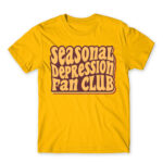 Seasonal depression fan club Gold Men's T-shirt for Funny, Seasonal Depression