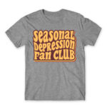 Seasonal depression fan club Grey Melange Men's T-shirt for Funny, Seasonal Depression