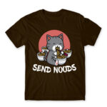 Send Noods Chocolate Men's Tee for Cute Badass, Funny