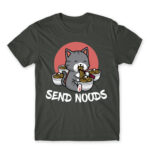 Send Noods Dark Grey Men's T-shirt for Cute Badass, Funny