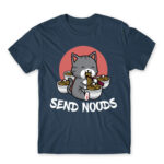 Send Noods Denim Men's T-shirt for Cute Badass, Funny