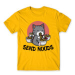 Send Noods Gold Men's Tee for Cute Badass, Funny