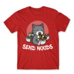 Send Noods Red Men's Tee for Cute Badass, Funny