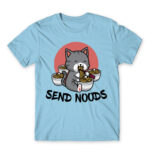 Send Noods Sky Blue Men's T-shirt for Cute Badass, Funny