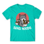 Send Noods Turquoise Men's Tee for Cute Badass, Funny