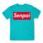 Senpai Supreme Atoll Blue Men's Tee for Anime, Senpai