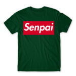 Senpai Supreme Bottle Green Men's Tee for Anime, Senpai