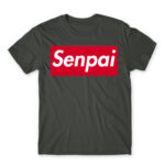 Senpai Supreme Dark Grey Men's Tee for Anime, Senpai