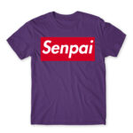 Senpai Supreme Dark Purple Men's T-shirt for Anime, Senpai