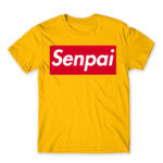Senpai Supreme Gold Men's T-shirt for Anime, Senpai
