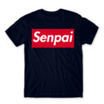Senpai Supreme Navy Men's T-shirt for Anime, Senpai