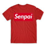 Senpai Supreme Red Men's T-shirt for Anime, Senpai