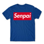 Senpai Supreme Royal Blue Men's T-shirt for Anime, Senpai