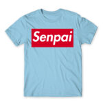 Senpai Supreme Sky Blue Men's T-shirt for Anime, Senpai
