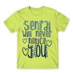 Senpai will never notice you Apple Green Men's Tee for Anime, Senpai