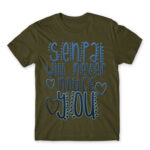 Senpai will never notice you Army Men's T-shirt for Anime, Senpai