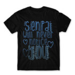 Senpai will never notice you Black Men's T-shirt for Anime, Senpai
