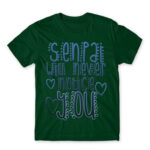 Senpai will never notice you Bottle Green Men's T-shirt for Anime, Senpai