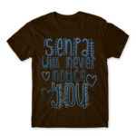 Senpai will never notice you Chocolate Men's Tee for Anime, Senpai