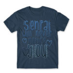 Senpai will never notice you Denim Men's T-shirt for Anime, Senpai