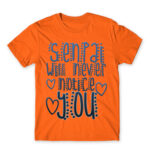 Senpai will never notice you Orange Men's T-shirt for Anime, Senpai
