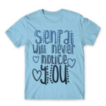 Senpai will never notice you Sky Blue Men's Tee for Anime, Senpai