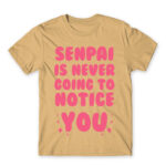 Senpai won’t notice Sand Men's T-shirt for Anime, Senpai