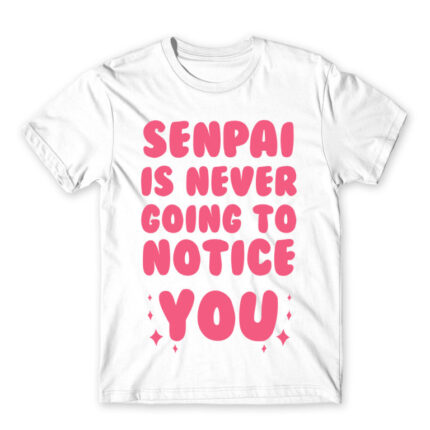 Senpai won’t notice White Men's T-shirt for Anime, Senpai