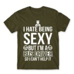 Sexy Bus Driver Army Men's T-shirt for Bus Driver, Work