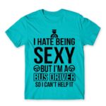 Sexy Bus Driver Atoll Blue Men's Tee for Bus Driver, Work