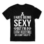 Sexy Bus Driver Black Men's Tee for Bus Driver, Work