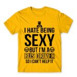 Sexy Bus Driver Gold Men's Tee for Bus Driver, Work