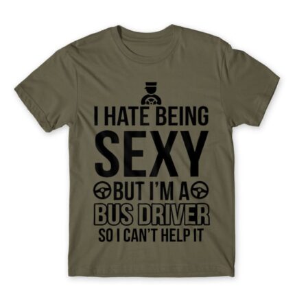 Sexy Bus Driver Zinc Men's T-shirt for Bus Driver, Work