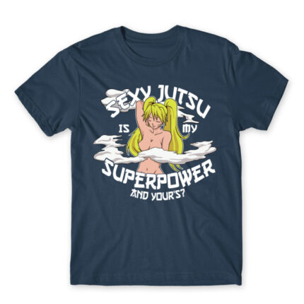Sexy Jutsu super power Denim Men's Tee for Anime, Naruto