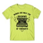 Shadow of thoughts Apple Green Men's Tee for Work, Writer