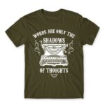 Shadow of thoughts Army Men's Tee for Work, Writer