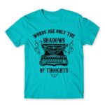 Shadow of thoughts Atoll Blue Men's Tee for Work, Writer