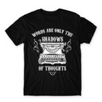 Shadow of thoughts Black Men's T-shirt for Work, Writer