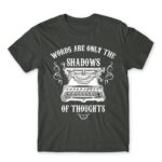 Shadow of thoughts Dark Grey Men's T-shirt for Work, Writer