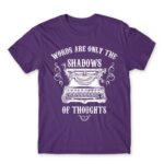 Shadow of thoughts Dark Purple Men's T-shirt for Work, Writer