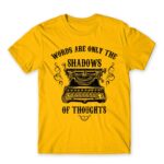 Shadow of thoughts Gold Men's T-shirt for Work, Writer