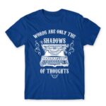 Shadow of thoughts Royal Blue Men's T-shirt for Work, Writer