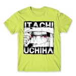 Sharingan Master – Uchiha Itachi Apple Green Men's Tee for Anime, Naruto
