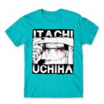 Sharingan Master – Uchiha Itachi Atoll Blue Men's Tee for Anime, Naruto
