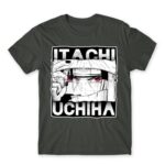 Sharingan Master – Uchiha Itachi Dark Grey Men's T-shirt for Anime, Naruto