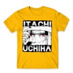 Sharingan Master – Uchiha Itachi Gold Men's T-shirt for Anime, Naruto