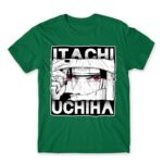 Sharingan Master – Uchiha Itachi Kelly Green Men's Tee for Anime, Naruto