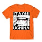 Sharingan Master – Uchiha Itachi Orange Men's Tee for Anime, Naruto