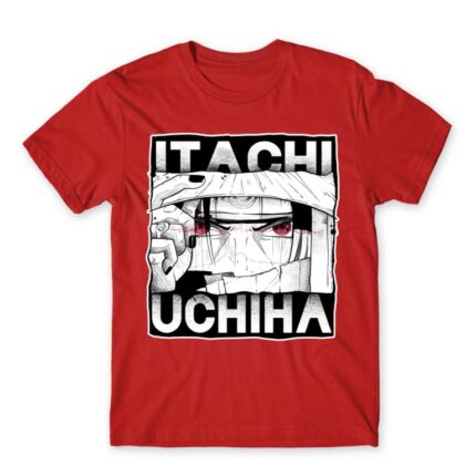 Sharingan Master – Uchiha Itachi Red Men's T-shirt for Anime, Naruto
