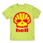 Shell Hell Apple Green Men's Tee for Brand Parody, Funny